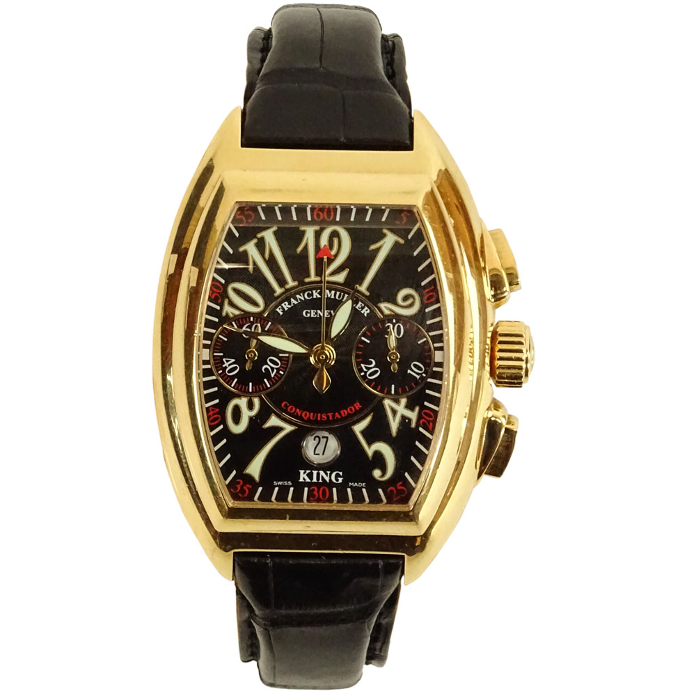 Men's Franck Muller 18 Karat Rose Gold 8005 CC King Conquistador Automatic Movement Watch with