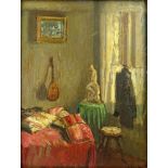 after: Edouard Vuillard, French (1868-1940) Double Sided Oil on panel. One side depicting an