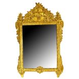 Mid 20th Century Possibly Italian Neo-Classical Giltwood Mirror. Unsigned. Good condition.