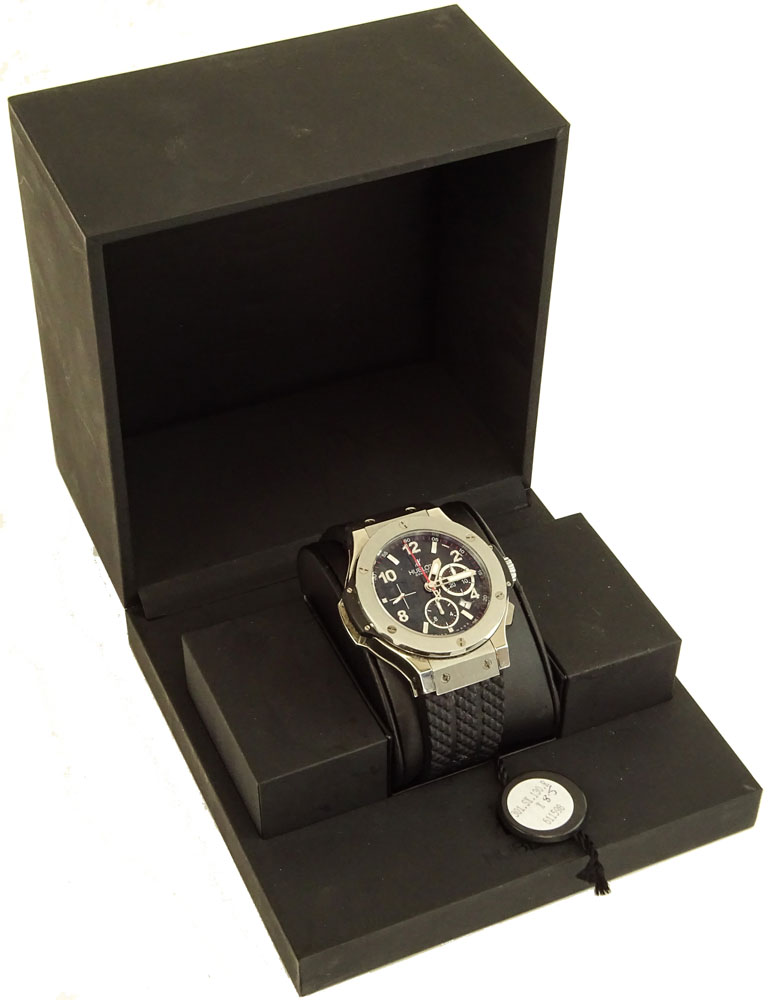 Men's Circa 2005 Hublot Stainless Steel Big Bang Chronograph with Rubber Strap and Deployment - Image 3 of 8