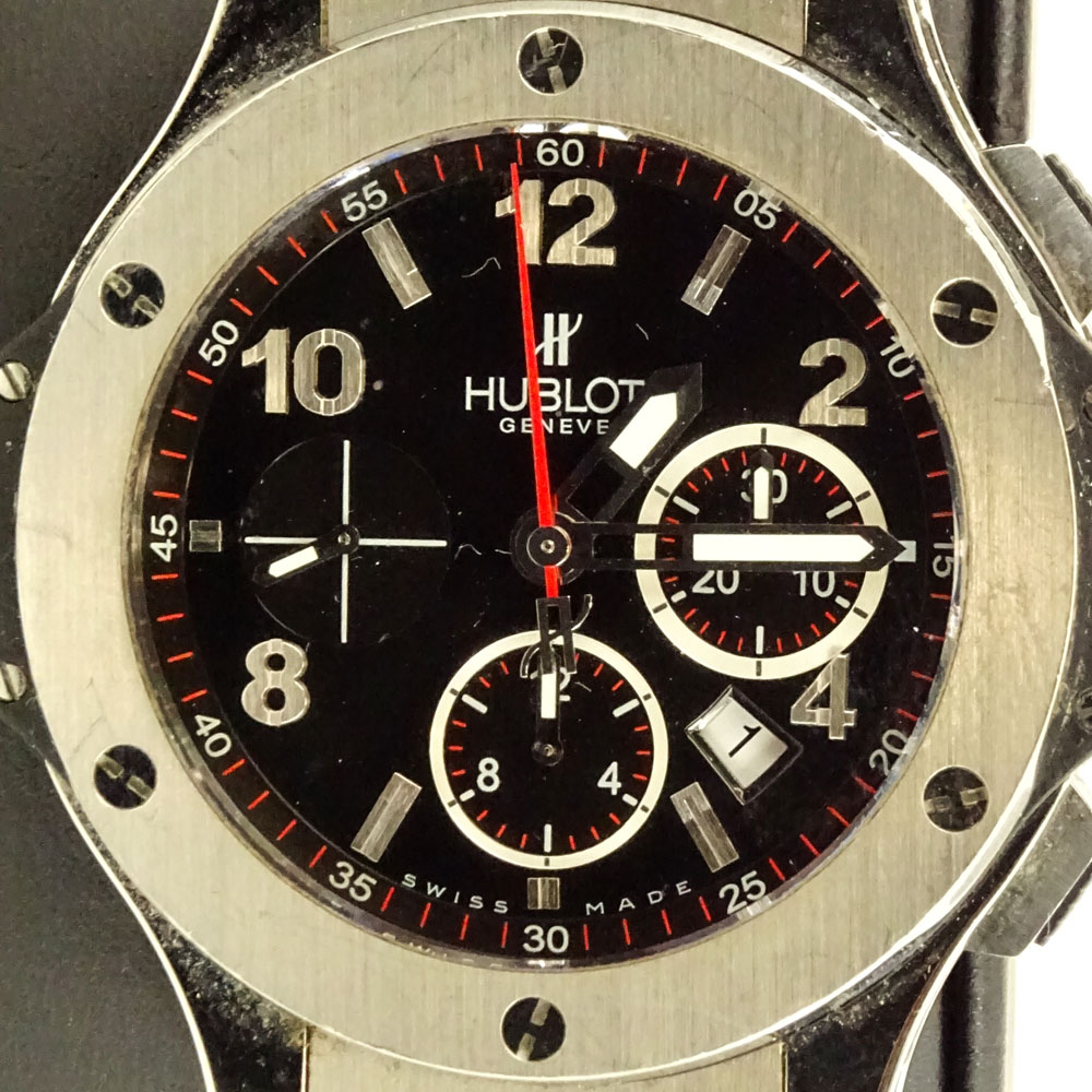 Men's Circa 2005 Hublot Stainless Steel Big Bang Chronograph with Rubber Strap and Deployment - Image 2 of 8