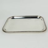 Christofle Silver Plate Rectangular Tray. Signed. A couple of small dings, black spots (