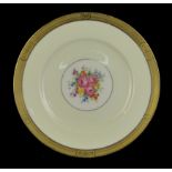 Set of Twelve (12) Royal Cauldon #V3669 Pattern Porcelain Dinner/Service Plates which is Very