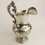 Antique Silver, Probably 19th Century German, Cream Pitcher. Illegible hallmark on interior