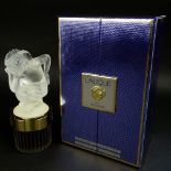 Boxed Lalique 3.3 fl. oz Pour Homme Eau de Parfum Le Faune Bottle. Signed. As new unused in box.