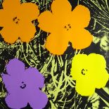 attributed to: Andy Warhol, American (1928-1987) Screenprint in colors on wove paper "Flowers"