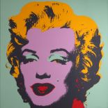 attributed to: Andy Warhol, American (1928-1987) Screenprint in colors on wove paper "Marilyn"