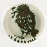 Pablo Picasso (1881-1973) for Madoura, Ceramic Owl Bowl. Signed Picasso Edition, Madoura Stamp. Very
