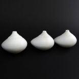 A group of three (3) Mid Century Rosenthal Studio Linie White Ceramic "Pollo" vases designed by