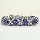 Very Fine Quality Approx. 26.0 Carat Round Brilliant Cut Diamonds, 30.0 Carat Round Cut Sapphire and