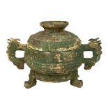 Important and Rare Chinese Western Zhou Dynasty (11th Century BC) Bronze Gui Burial Vessel with