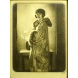 Ernest Bachrach, America (b. 1899) Photograph. Signed and dated '23 lower right. Toning, faded.