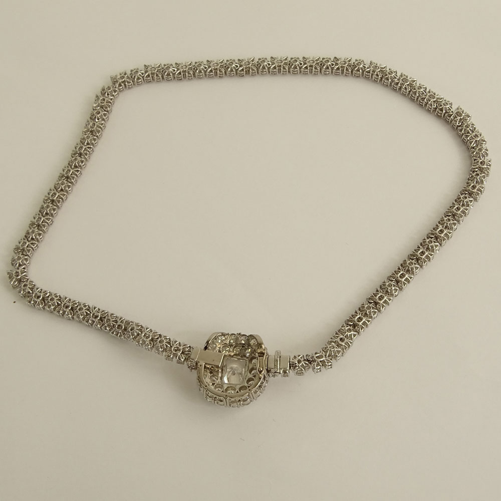 Important Fine Quality Approx. 31.0 Carat Round Brilliant Cut Diamond and Platinum Necklace with - Image 2 of 5