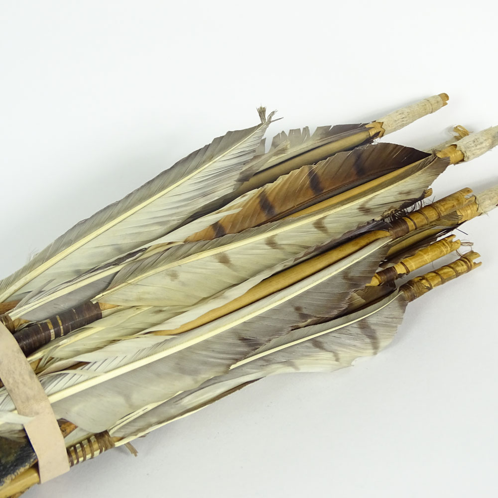 Collection of Early 20th Century Luzon, Philippines Ifago Tribe Bamboo and Metal Arrows and Two - Image 2 of 3