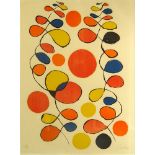 Alexander Calder, American (1898-1976) Color lithograph "Spirals". Signed and numbered 116/125 in