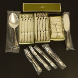 Mixed Lot Christofle "Marly" Silver Plate Utensils & Flatware Accompaniments. This lot includes 8