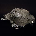 Lalique "Pigeon Vèrviers" Crystal Figure. Signed. Tiny ding on beak tip or in good condition.