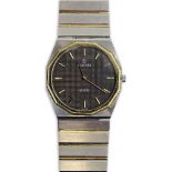 Men's Vintage Concord Stainless Steel and Gold Plate Bracelet Watch with Quartz Movement. Surface