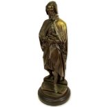 Auguste Carrier, French (1800-1875) Bronze sculpture "Michel-Ange". Signed A. Carrier, Deniere. F.