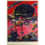 Peter Max, American/German (b. 1937) Color lithograph "Man With Hat" Pencil signed and numbered 77/