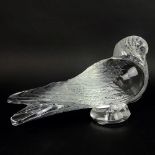 Lalique "Pigeon Grand" Crystal Figure. Signed. Good condition. Measures 6-1/2" H. Shipping $65.00 (