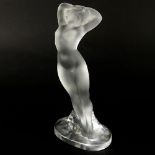 Lalique Crystal Female Nude Figurine. Signed. Good condition. Measures 9-1/4" H. Shipping $42.00 (