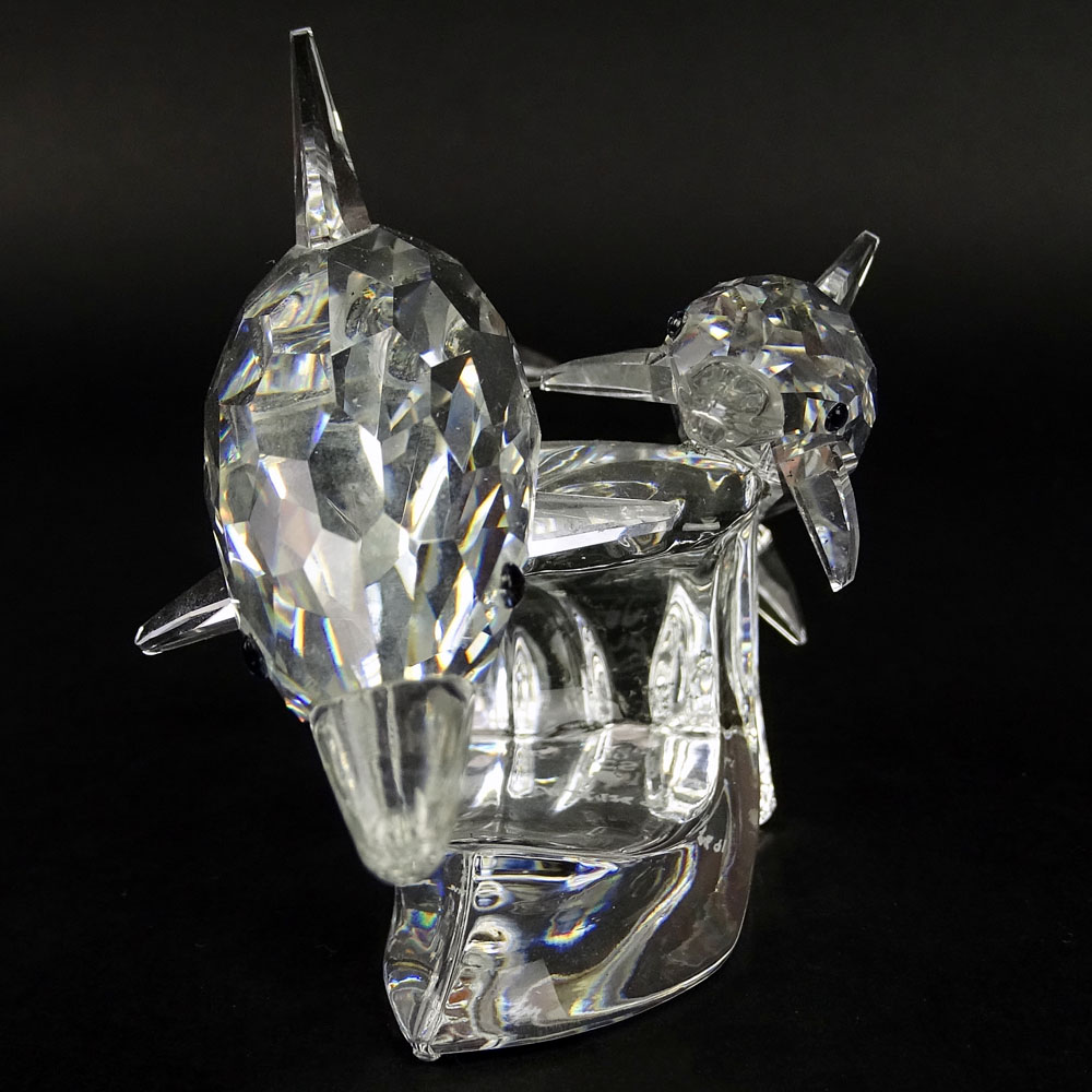 Swarovski Crystal the Dolphins "Lead me" Mother & Child Annual Edition. Very Good Condition. - Image 3 of 7