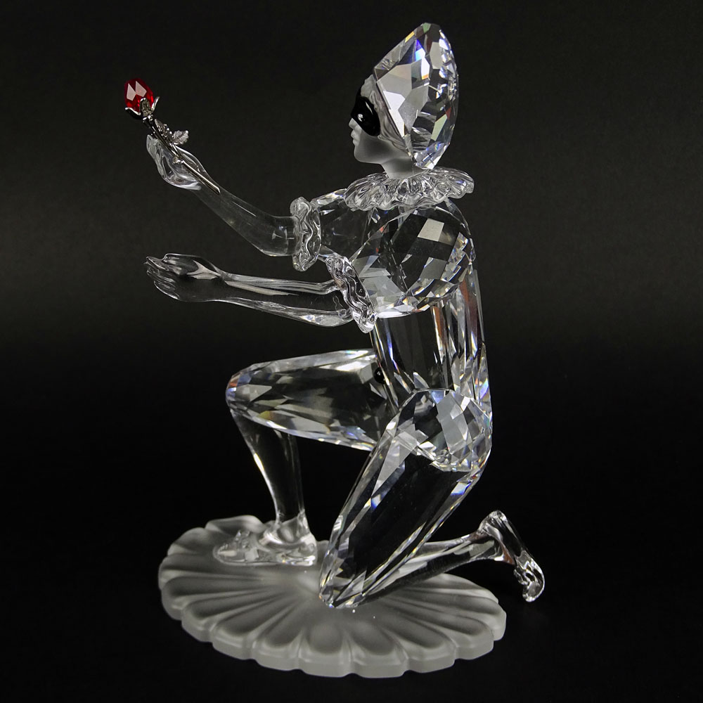 Swarovski Crystal Harlequin "Masquerade" Clown and crystal plaque. Very Good Condition. Measures - Image 4 of 10