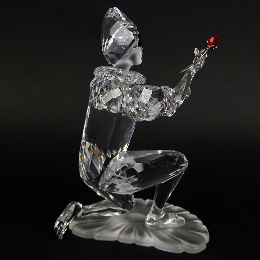 Swarovski Crystal Harlequin "Masquerade" Clown and crystal plaque. Very Good Condition. Measures - Image 6 of 10