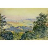 Henri Edmond Cross, French (1856-1910) Watercolor on Paper, Landscape. Signed lower right. Good