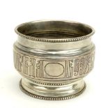 Antique Russian 84 Silver Salt. Stamped Faberge (??), 84 and A.A over 1888. Good condition. Measures