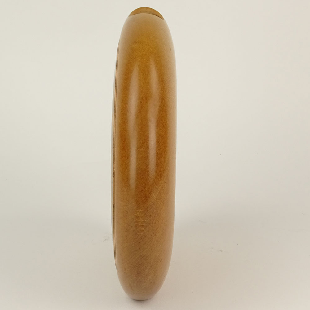 Warren Vienneau Contemporary Handcrafted Burl Wood Vase. Signed and Dated 1993. Good to very good - Image 8 of 12