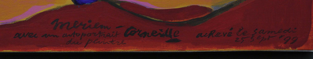 Corneille, Dutch (1922-2010) Circa 1990 Acrylic on Canvas, "Merien". Signed, dated and inscribed. - Image 6 of 8