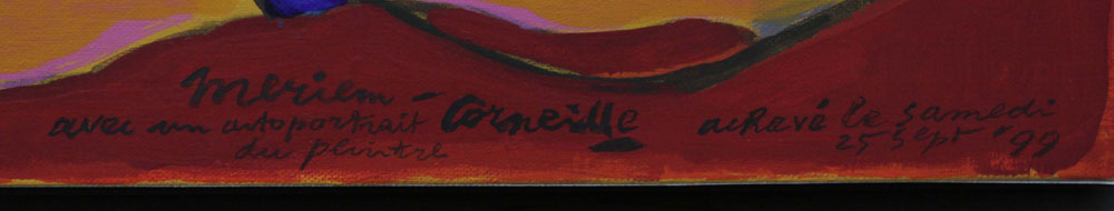 Corneille, Dutch (1922-2010) Circa 1990 Acrylic on Canvas, "Merien". Signed, dated and inscribed. - Image 5 of 8