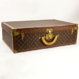 Vintage Louis Vuitton Monogram Canvas Hardside Suitcase. Signed, numbered 1034282. Rubbing, interior