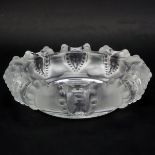 Lalique "Cannes" Cigar Ashtray. Signed. Good condition with no chips or cracks. Measures 8" dia.