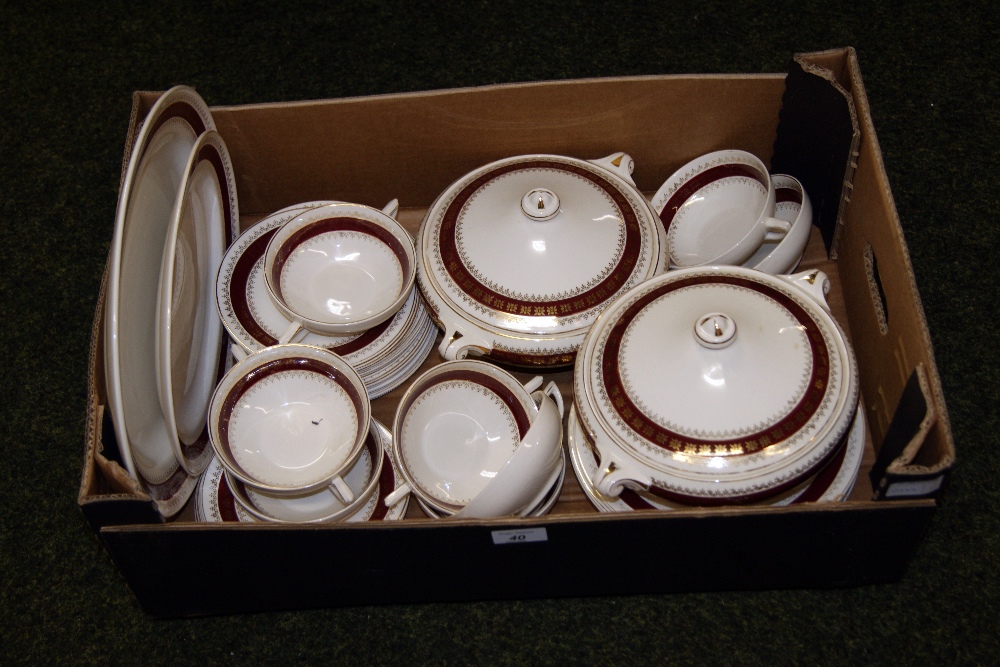 A Crown Ducal dinner service of approximately 35 pieces CONDITION REPORT; Available on request.