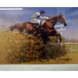 Peter Curling (b.1955) limited edition print "Aldaniti, Grand National, Aintree 1981", 261/500.