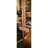 An artist's adjustable easel