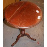 Mahogany tilt top table