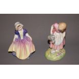 Two figurines by Royal Doulton 'Mary Mary' and 'Dinky Doo'  CONDITION REPORT; Available on