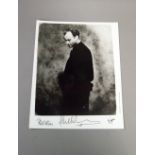 Phil Collins signed Virgin publicity shot CONDITION REPORT; Available on request. Catalogue