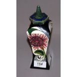 A lidded signed Black Ryden vase by Moorcroft CONDITION REPORT; Available on request. Catalogue