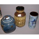 Good quality studio pottery vase and two others CONDITION REPORT; Available on request. Catalogue