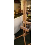 An artist's adjustable easel