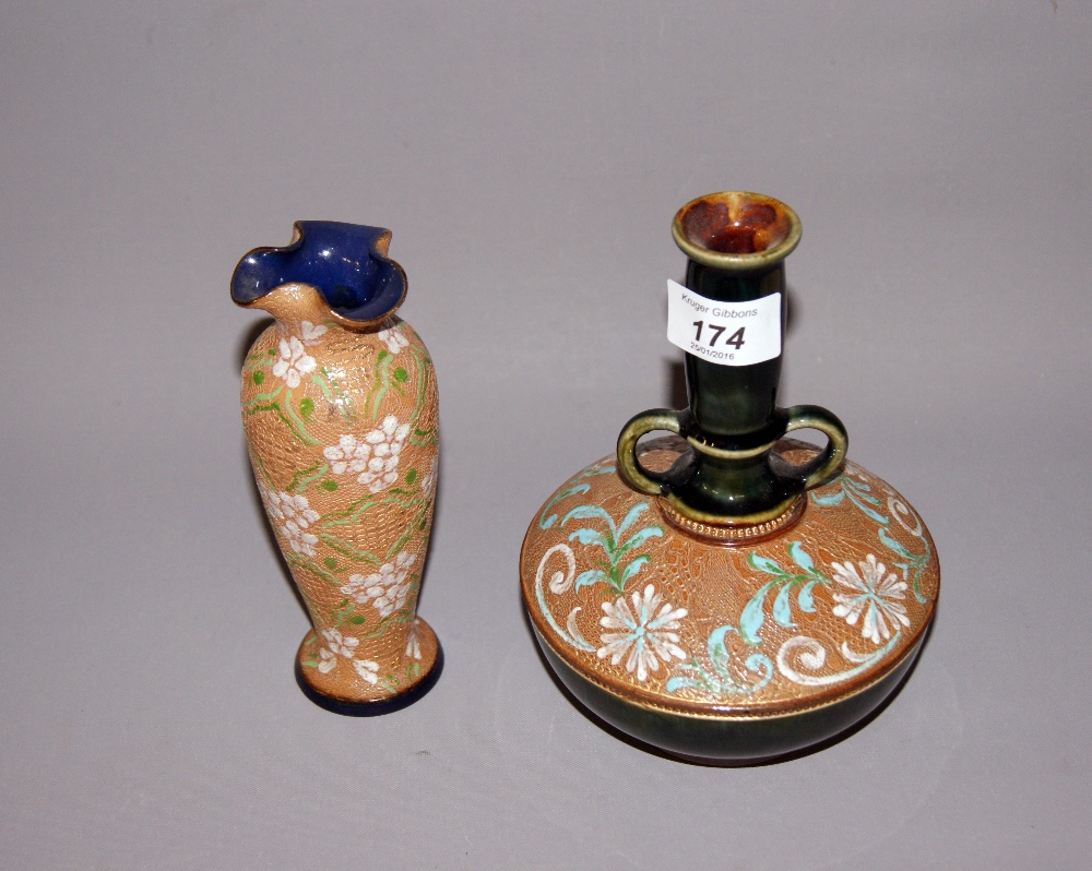 Two Doulton Burslem vases  CONDITION REPORT; Available on request. Catalogue descriptions and