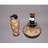 Two Doulton Burslem vases  CONDITION REPORT; Available on request. Catalogue descriptions and