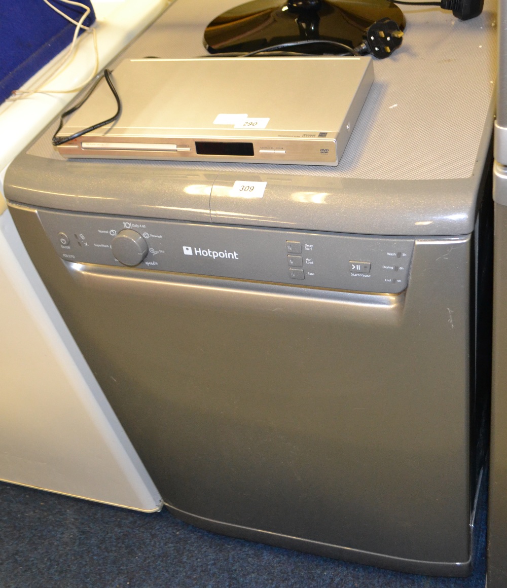 Hotpoint silver dish washer N/T