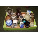 Mixed items to include studio pottery, art glass and other collectable's  CONDITION REPORT;