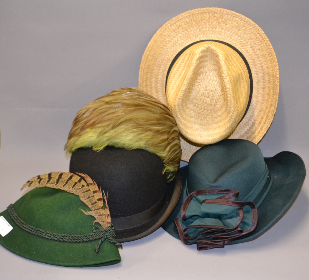 A selection of vintage hats
